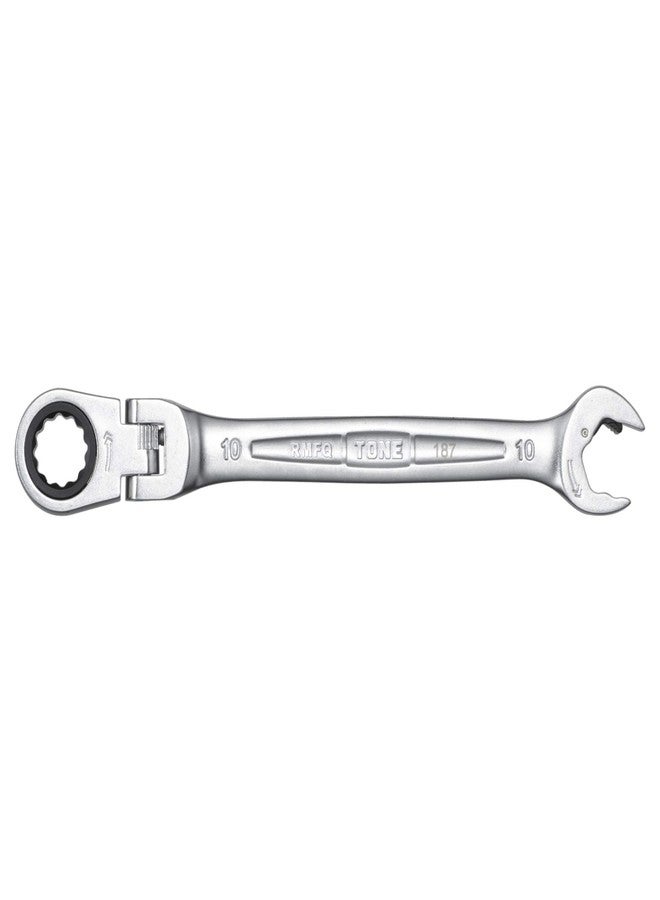 TONE Ratchet Ring Wrench Ratcheting Spanner Head Flex Head Set RMFQ-10 10mm - Image 5