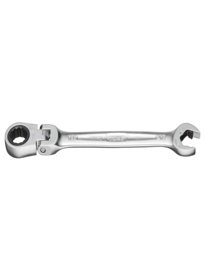 TONE Ratchet Ring Wrench Ratcheting Spanner Head Flex Head Set RMFQ-10 10mm - Image 4