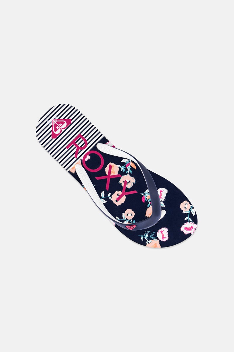 Roxy Women Floral Slip On Slippers, Multicolor - Image 3