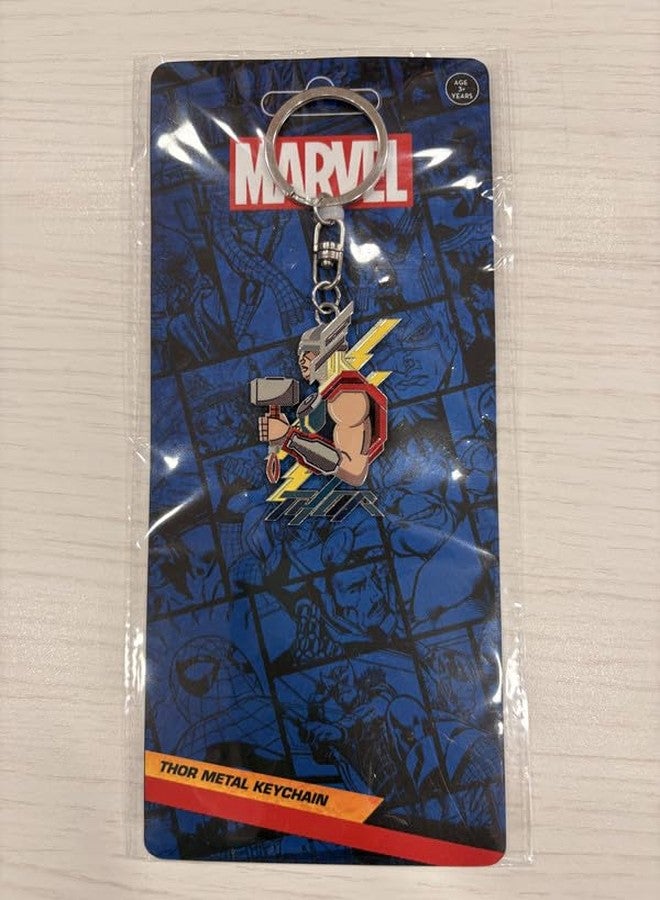 STRIDERS Marvel Thor Metal Keychain Strong Mjolnir Key Ring for Car, Bike, House Keys - Image 1