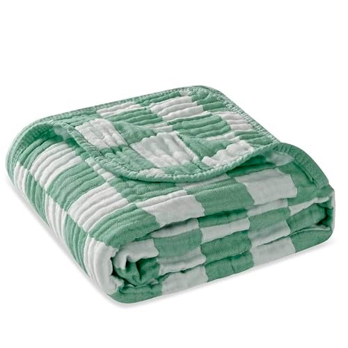 HardNok Ultra Soft Muslin Baby Blanket, A Versatile Swaddle and Bed Blanket for Babies, Toddlers, Boys, and Girls (1 Pack). - Image 1