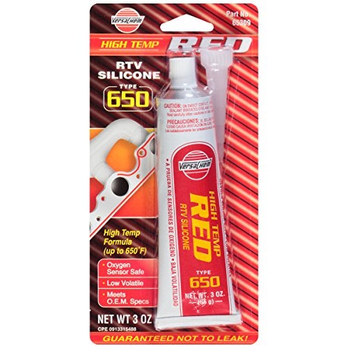 Versachem 65309 Low Volatile High Temperature Red Silicone - 3 oz. - Image 1