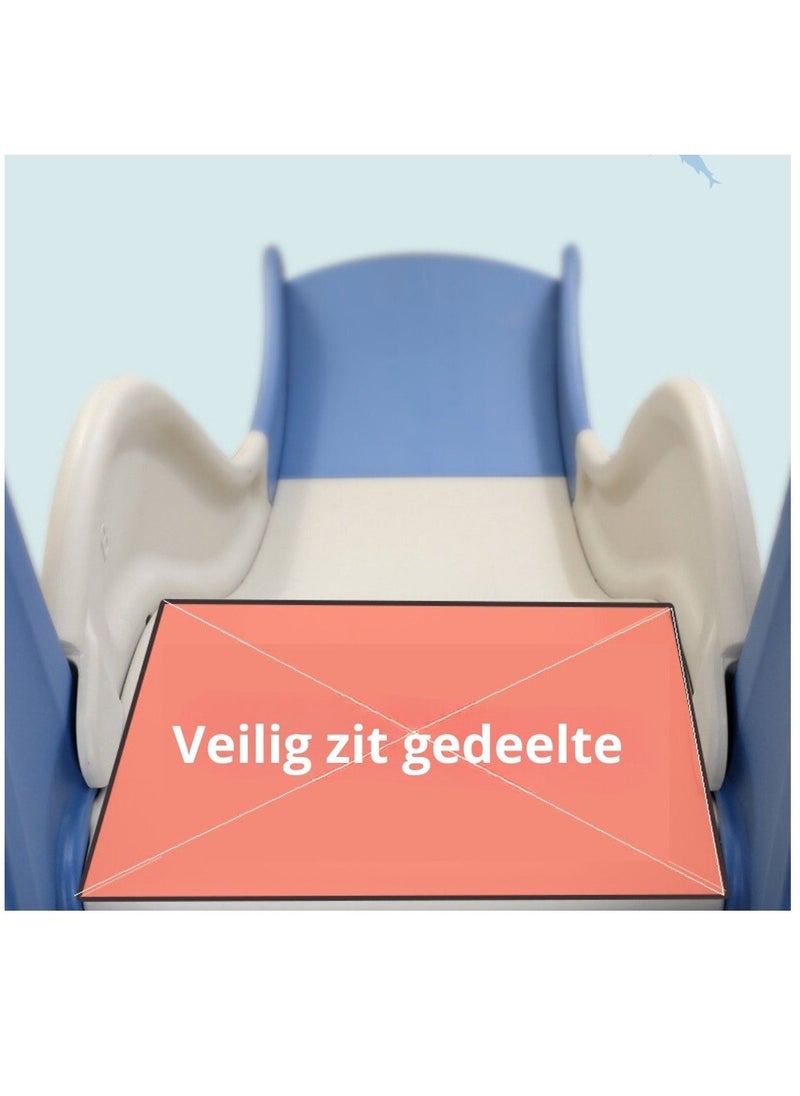 FULL JOY - Shark  Slide With a Swing +Basketball 3*1, Blue - Image 1