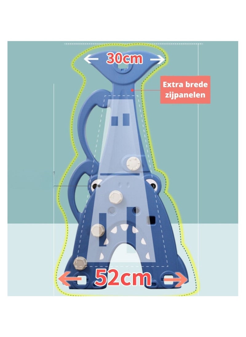 FULL JOY - Shark  Slide With a Swing +Basketball 3*1, Blue - Image 1