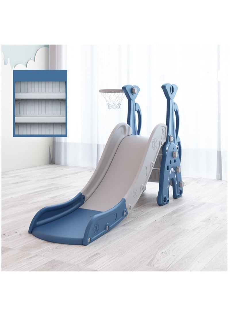 FULL JOY - Shark  Slide With a Swing +Basketball 3*1, Blue - Image 1
