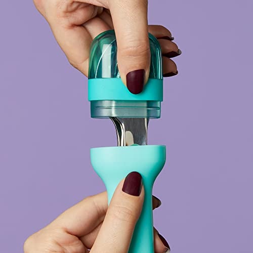 Zoku Stainless Steel Pocket Utensil Set of 3 - Teal Green | Fork, Knife, Spoon in Travel Case| Reusable Portable Cutlery Set Tableware for Adults, Kids, Office, Picnics, Camping, Outdoor, Home - Image 4