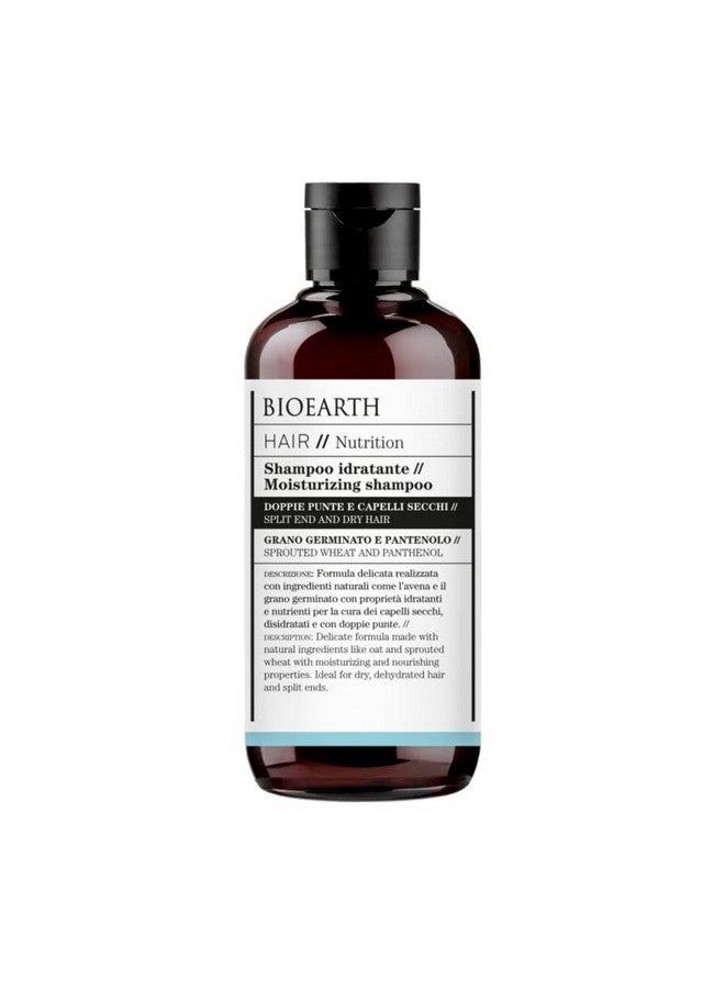 BIOEARTH Hair Moisturizing Shampoo For Dry Hair And Split Ends With Moisturising And Nourishing Effect Made In Italy Vegan Aiab Certified 250Ml Pack - Image 2