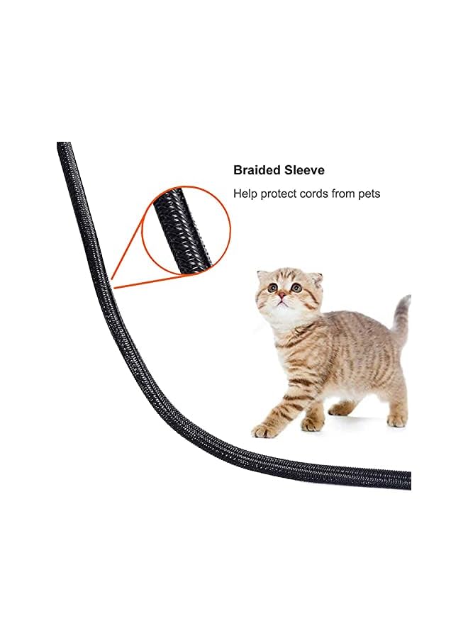 KASTWAVE Protector, Cable Sleeve, Cable Organizer, Cord Management, Cable Sleeve Split Sleeving, KASTWAVE Protect Cat From Chewing Cords, for Desk TV Computer, Wire Protector Cable, for Home Office - Image 5