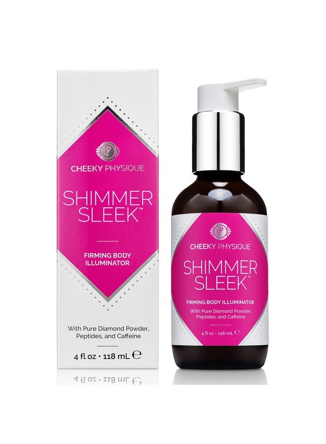 Cheeky Physique Shimmer Sleek Firming Body Illuminator Shimmering Body Glow Cream With Skin Firming And Light Reflecting Ingredients Real Diamond Dust + Peptides + Caffeine 4 Oz. - Image 1