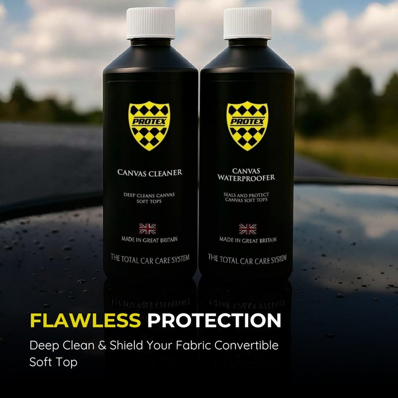 PROTEX Convertible Soft Top Care Kit With Canvas Cleaner & Waterproofer - 500ml - Image 4