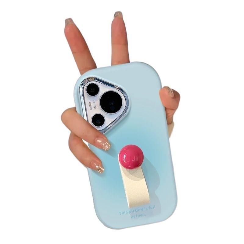 غطاء واقي | مقاوم للصدمات لـ iPhone 14 / 14 Plus / 14 Pro / 14 Pro Max | حامل حلقة | وردي | TPU - Image 4