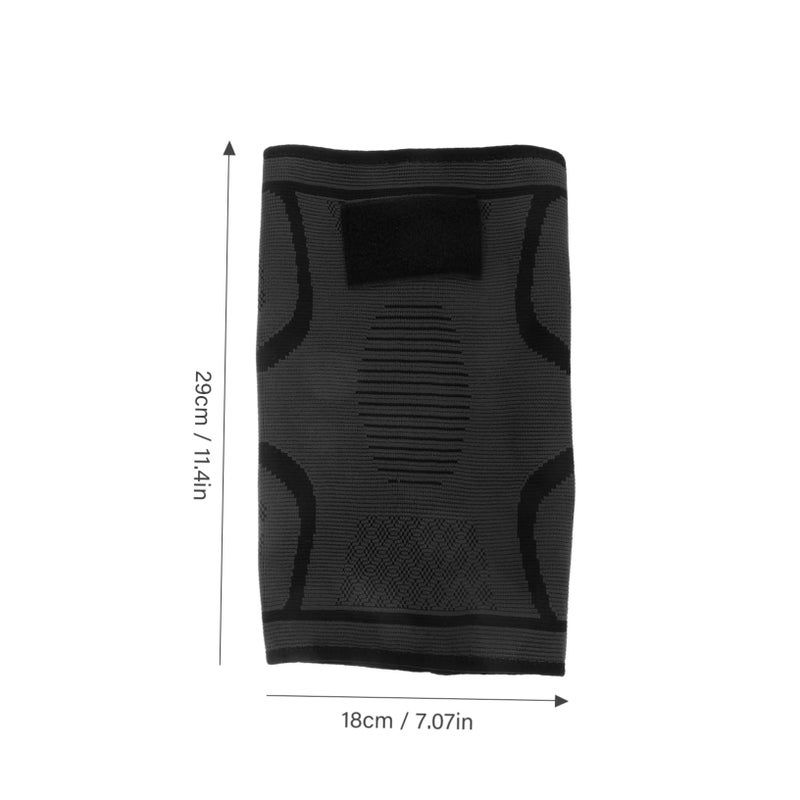 Black Knee Support Brace High Elasticity Patella Stabilizer for Running Sports Outdoor - Image 3