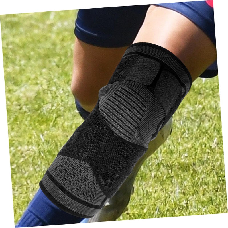 Black Knee Support Brace High Elasticity Patella Stabilizer for Running Sports Outdoor - Image 5