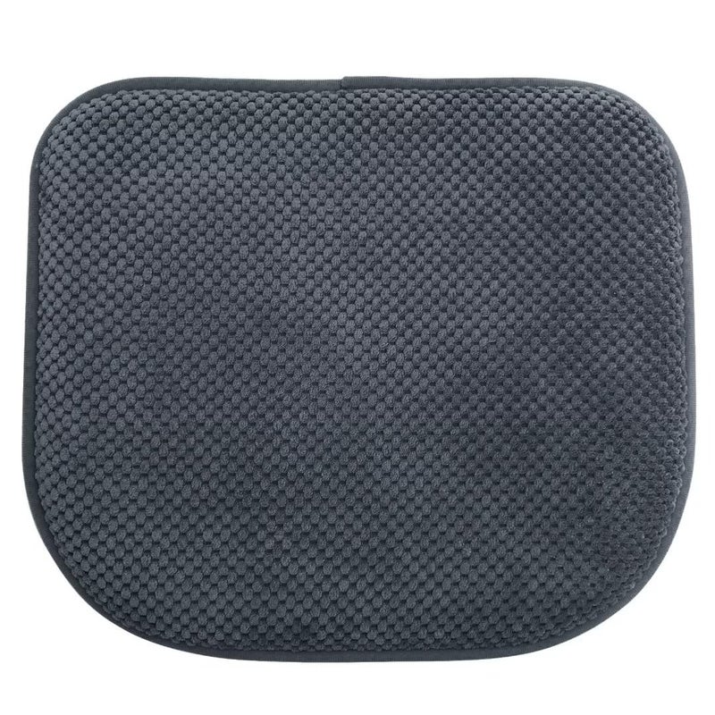 PAGGED Grey Foam Seat Cushions Kitchen Chairs Pads for Dining Chairs Non Slip Office Seat Cushions Washable U Shaped Soft Thick Large Metal Wooden Chair Cushions,17" x 15" - Image 1