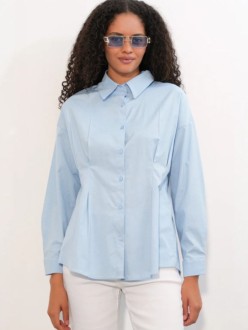 BIG DART BDART Fitted Poplin Shirt With Button Front - Image 3
