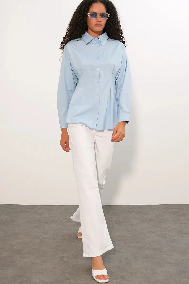 بيغ دارت BDART Fitted Poplin Shirt With Button Front