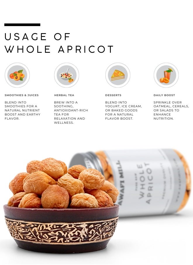 Awafi Mill AWAFI MILL Whole Apricot with Seed | Sun-Dried | Natural & Traditional Dried Fruit  - Image 3