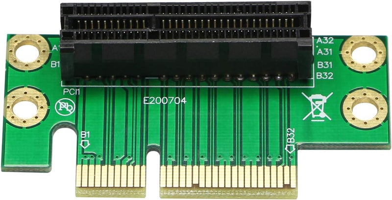 SinLoon SinLoon PCI Express 4X Riser Card 90Degree Adapter Card PCIE 4X Extender Extension Card for 1U Small Computer and Server Case PCIE 4X  - Image 2