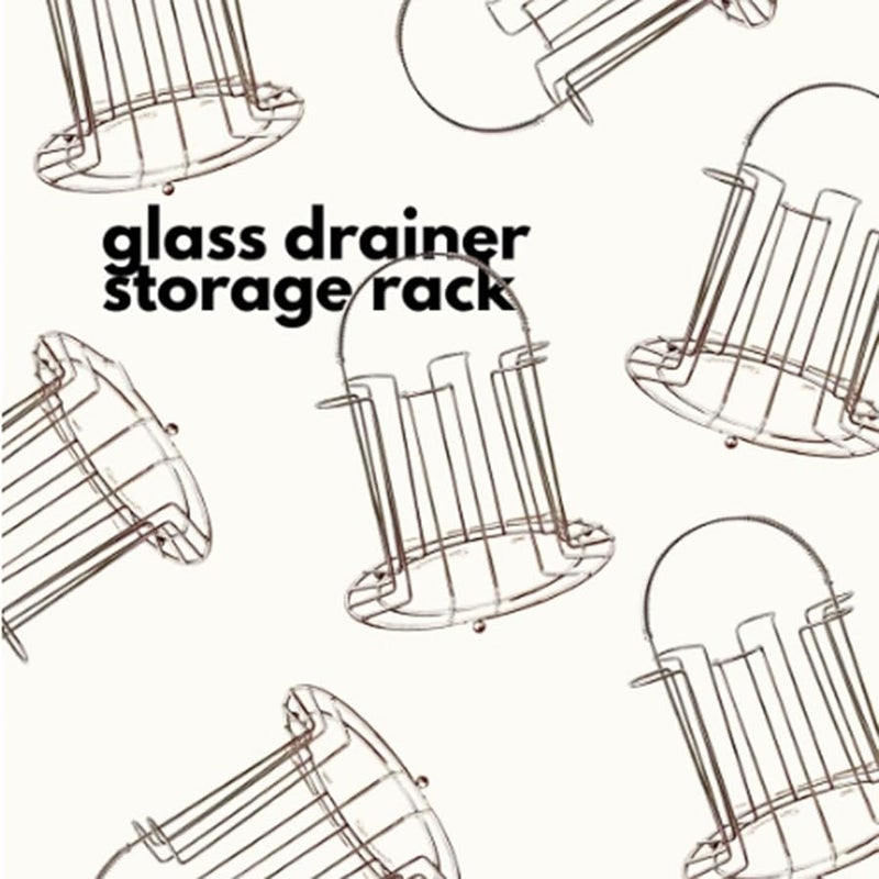 Stainless Steel Cup Drying Rack 17cm Base 21cm Height Holds Multiple Glasses - Image 4