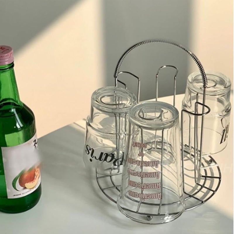 Stainless Steel Cup Drying Rack 17cm Base 21cm Height Holds Multiple Glasses - Image 5
