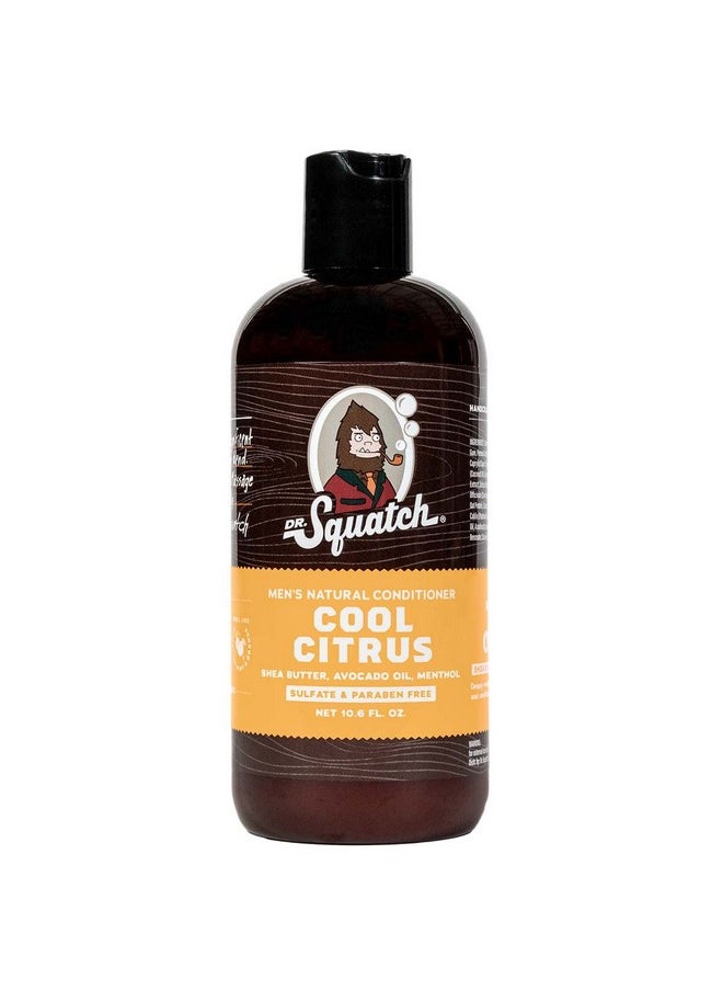 Dr. Squatch Cool Citrus Conditioner For Men Daily Hair Conditioner Stimulates Hydrates Soothes Scalp Naturally Sourced With Organic Peppermint Calendula Clary Sage  - Image 1