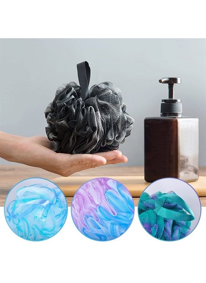 10 Pcs Shower Loofahs,Bath Shower Loofah Sponge,Exfoliating Shower Pouf Balls for Women,Men,Body Wash Bathroom,Exfoliate with Beauty Bathing Accessories