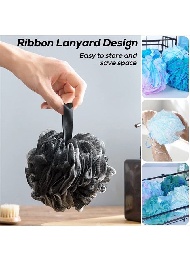 Meirrnyyu 10 Pcs Shower Loofahs,Bath Shower Loofah Sponge,Exfoliating Shower Pouf Balls for Women,Men,Body Wash Bathroom,Exfoliate with Beauty Bathing Accessories  - Image 3
