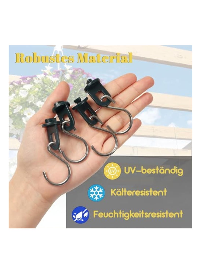 SOLARAE 100Pcs Greenhouse Clips with Hooks, Sturdy Plant Holders with High Load Capacity, Hanging Devices for Greenhouse, Eyelets for Greenhouse Rails, Trellis Clips for Your Greenhouse and Paradise - Image 3