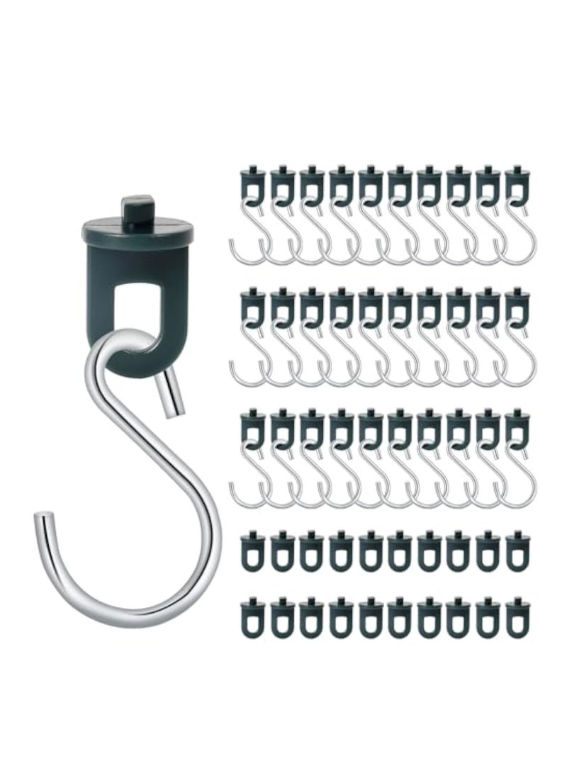 SOLARAE 100Pcs Greenhouse Clips with Hooks, Sturdy Plant Holders with High Load Capacity, Hanging Devices for Greenhouse, Eyelets for Greenhouse Rails, Trellis Clips for Your Greenhouse and Paradise - Image 1