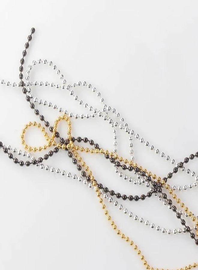 Bellecrey 4pcs Silver Metal Chain Nail Charms 1mm Nail Chains Jewelry Metal Stereo Style Accessories Steel Silver Gold 3D Rhinestone 50cm Nail Art Chain for DIY Nail Ornaments Nail Art Studs - Image 5