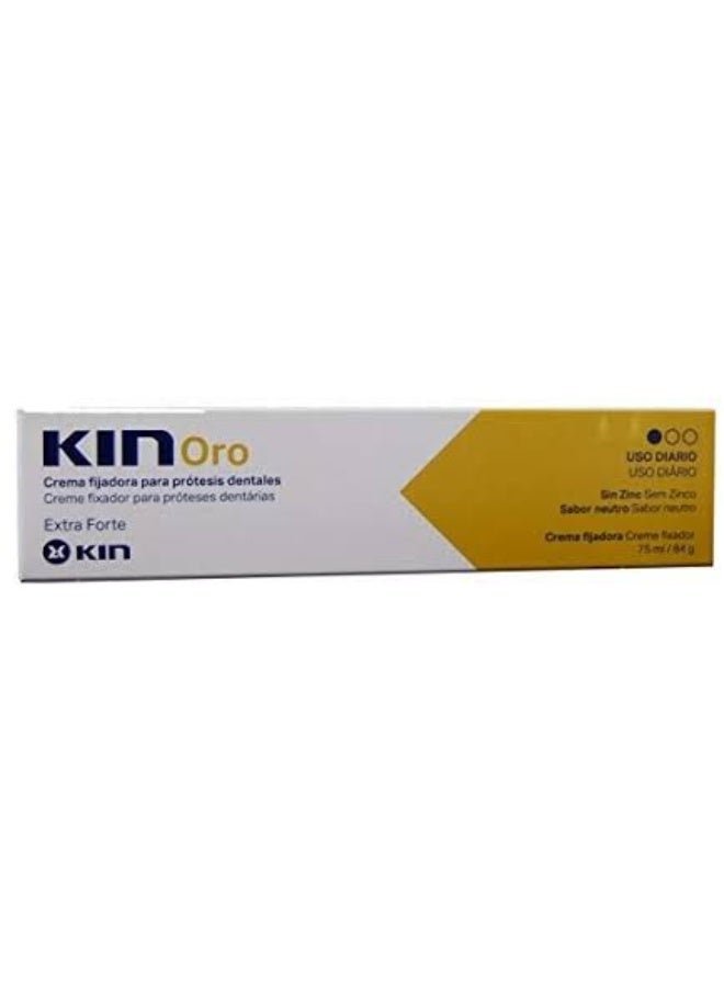 Kin Gold Extra Strong Fixing Cream For Dental Prostheses 40ml - Image 3