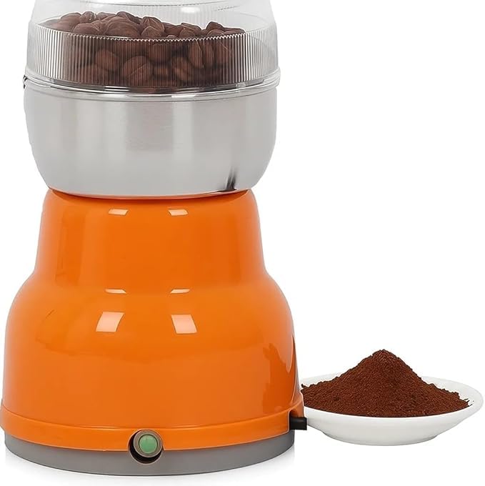 Powerful Electric Coffee Grinder | Versatile (Coffee, Spices, Dried Fruits) | Fast and Uniform Grinding with a Simple Press | Compact Design and Easy to Clean - Image 1