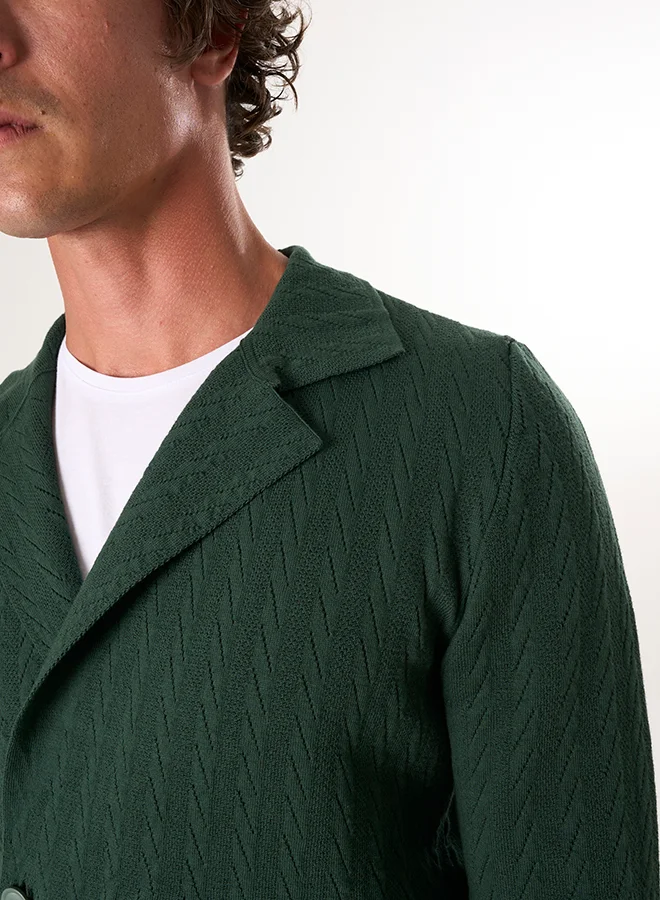 FELIX HARDY Notch Collar Cardigan