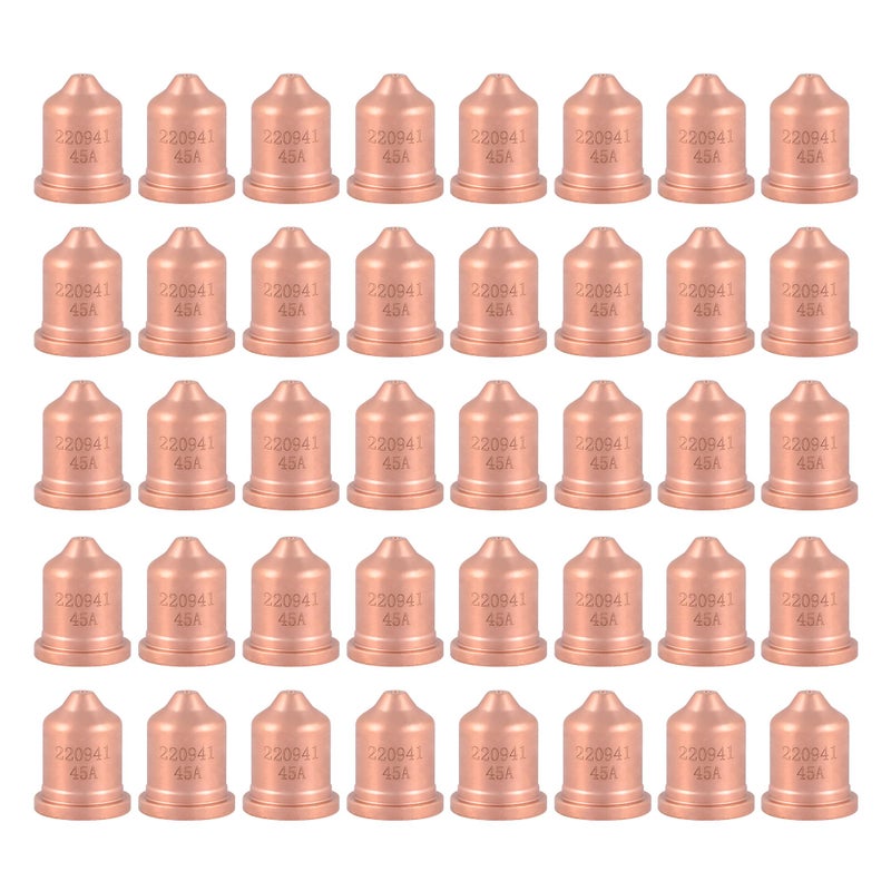 KEMAO 220941 45A Nozzle Tips 40Pack Fit for PMX 45XP6585105 Plasma Cutting Torch Consumable