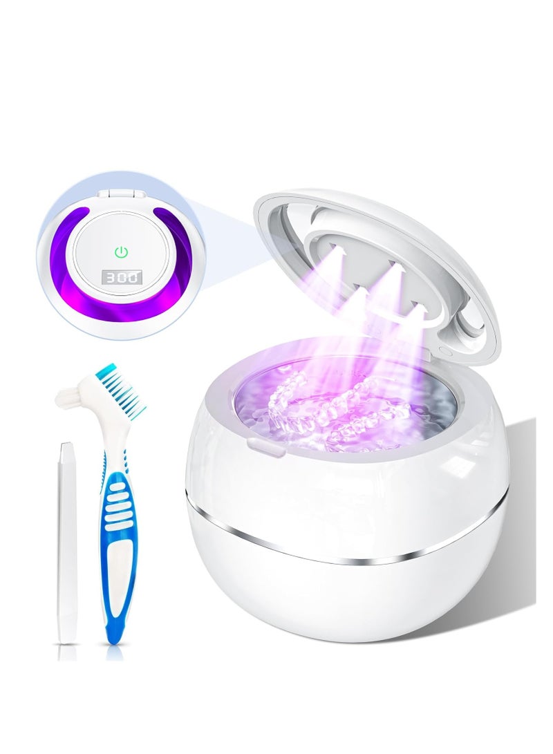Ultrasonic Cleaner Retainer Cleaning Machine: 43kHz Ultra Sonic Cleaner Pod for Mouth Guard Denture - Professional Dental Cleaning Braces Night Guard - Image 1
