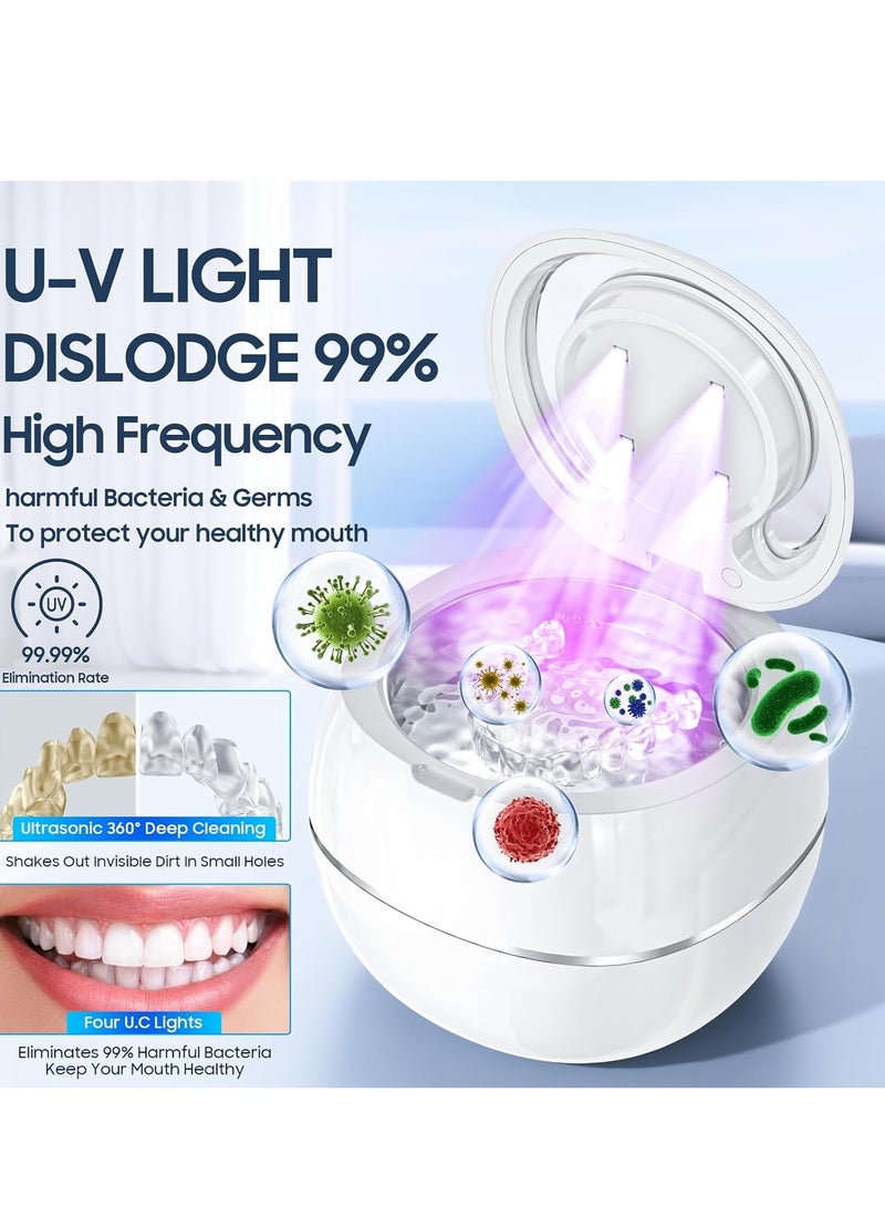Ultrasonic Cleaner Retainer Cleaning Machine: 43kHz Ultra Sonic Cleaner Pod for Mouth Guard Denture - Professional Dental Cleaning Braces Night Guard - Image 4