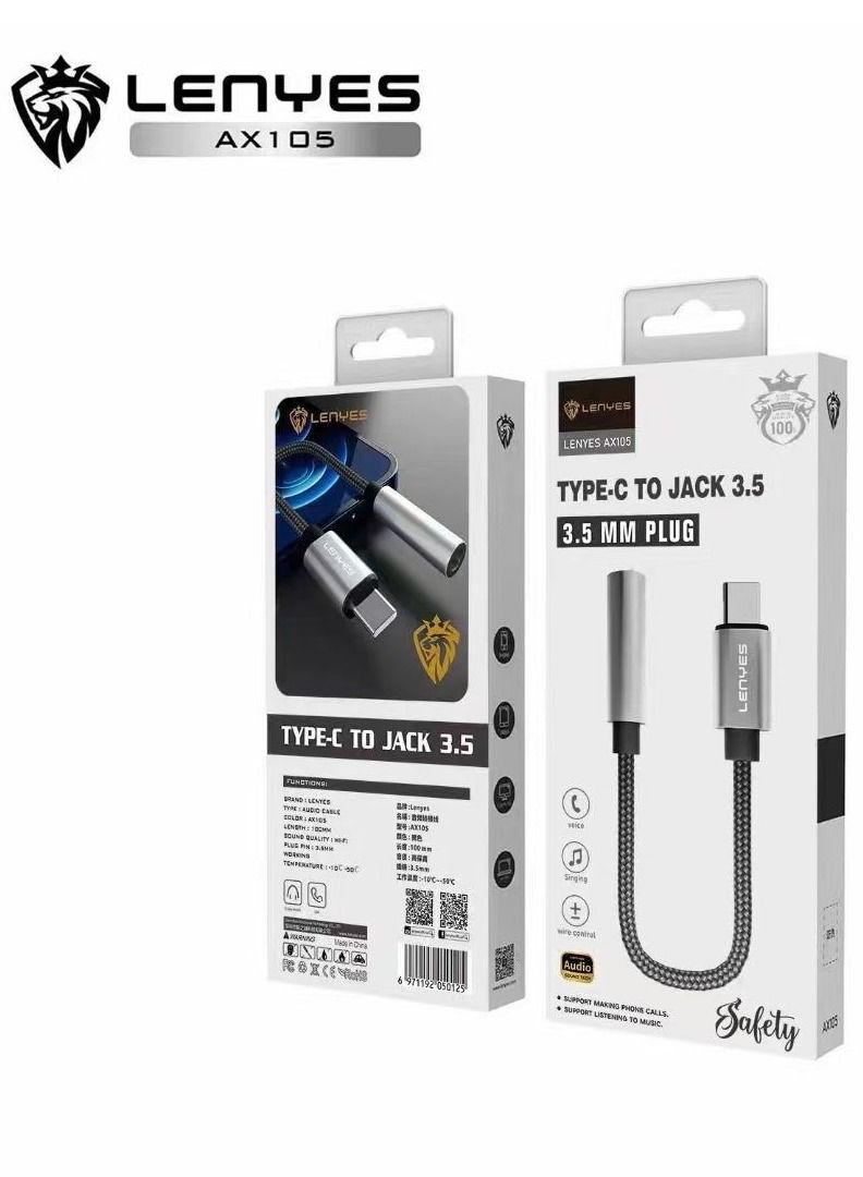 Lenyes Cable Type C jack 3.5 , 3.5 MM Plug - Image 5