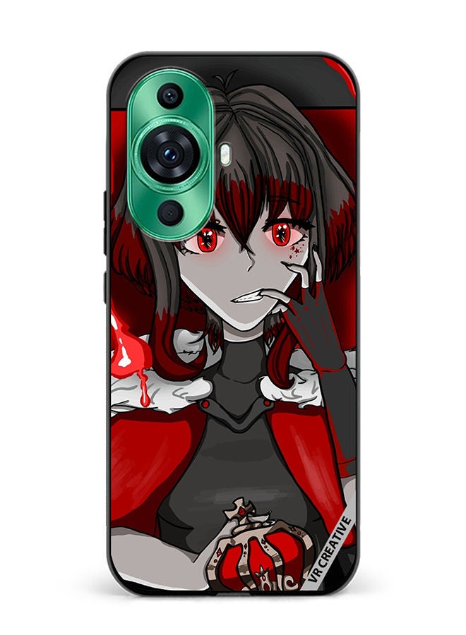 VR CREATIVE Protective Case Cover For Huawei nova 11 Portrait Of Anime Character Girl Design Multicolour - Image 1