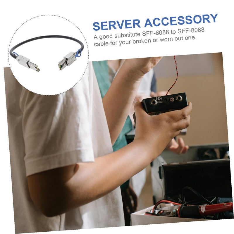 Internal Mini SAS 26 Pin Cable 0.5M SFF-8088 to SFF-8088 Server Accessory Cord for Data Storage Systems and Array Controllers - Image 3