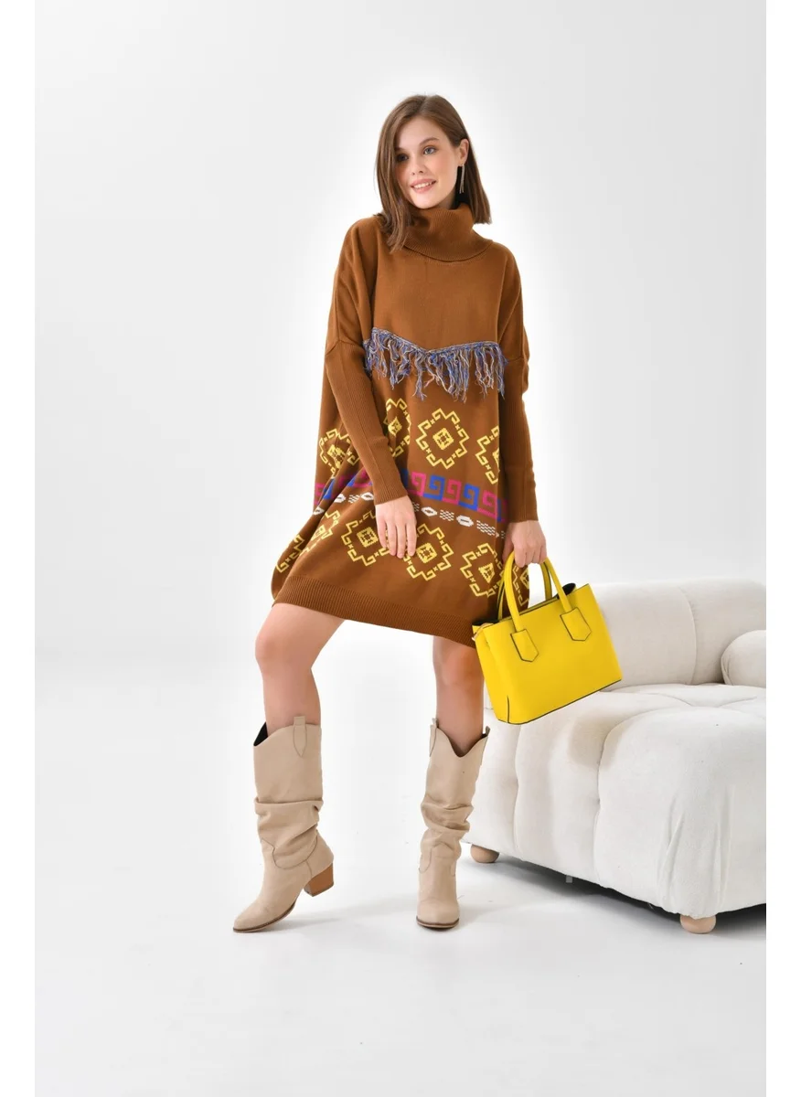 Garmi Women's Tassel Detailed Tunic Tan