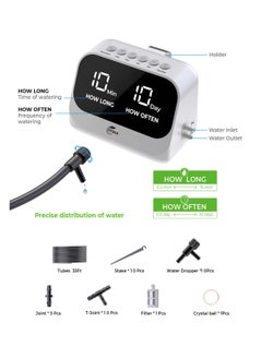 Generic Automatic Watering System for Potted Plants DIY Drip Irrigation Kit with Smart Timer Waterproof LED Display Large Capacity Battery Precise Distribution of Water  - Image 2