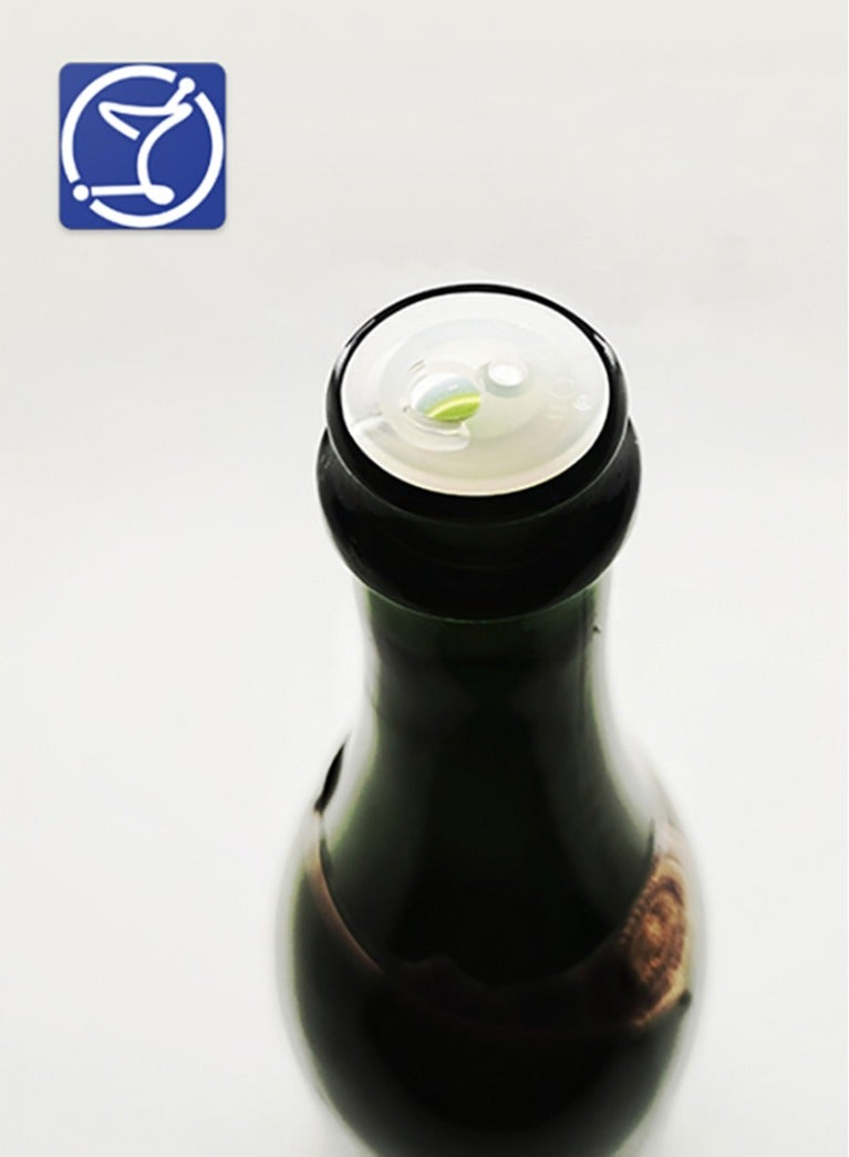 BarPros Cap-On Pourer Set of 12, White Plastic Pouring Spout with Snap-On Cap, Liquid Dispenser for Kitchen and Bottles - Image 2