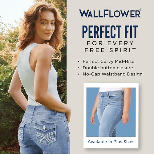 WallFlower Women's InstaStretch Luscious Curvy Bootcut Jeans, Andrea, 13 - Image 5