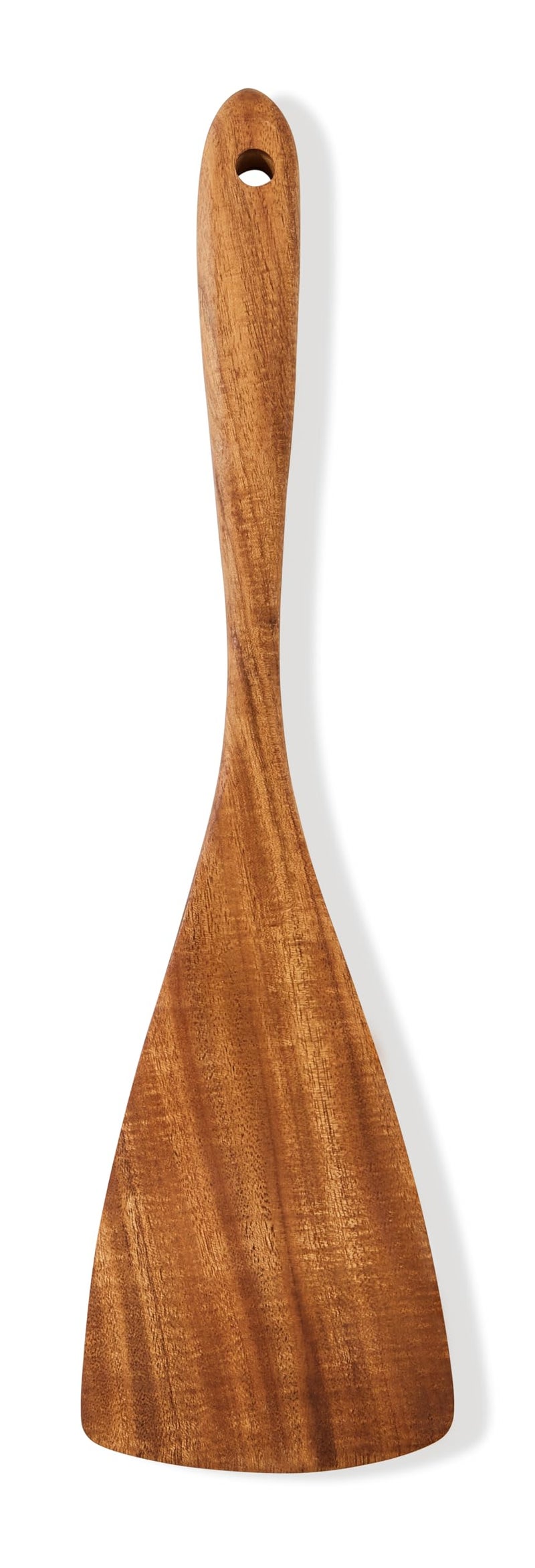 Jillahla Wooden Spatula Nonstick Turner Acacia Wood Long Handle Flat Frying Spatulas Handmade for Kitchen Gifts Ideal Cookware Utensils for Cooking Eggs Fish Pancakes