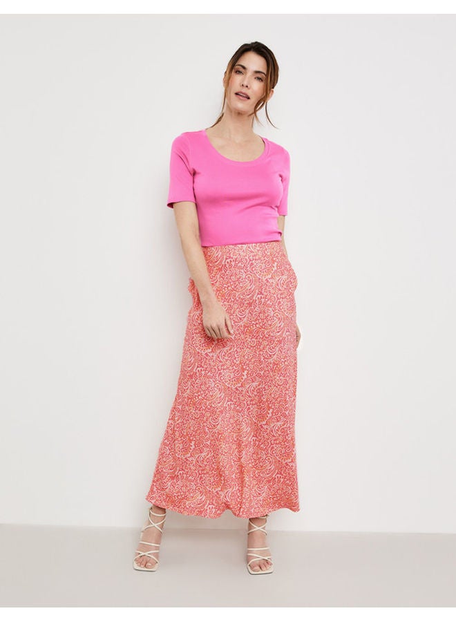 GERRY WEBER تنورة ماكسي بنمط بيزلي  - Image 4