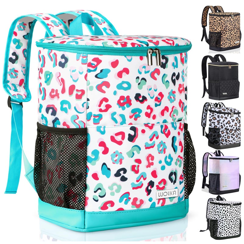 Wolka Cooler Backpack 30 Cans,Portable Backpack Coolers Insulated Leak Proof,Waterproof Soft Sided Cooler Bag for Travel,Beach,Camping,Picnic,Lunch Backpack for Women (Water Elf) - Image 1