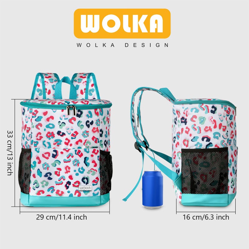 Wolka Cooler Backpack 30 Cans,Portable Backpack Coolers Insulated Leak Proof,Waterproof Soft Sided Cooler Bag for Travel,Beach,Camping,Picnic,Lunch Backpack for Women (Water Elf) - Image 4