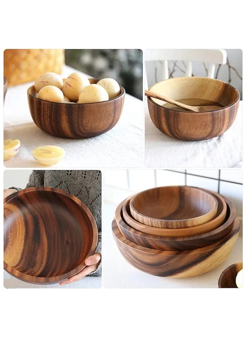 ماركة غير محددة - بولة خشبية للسلطة - Image 1