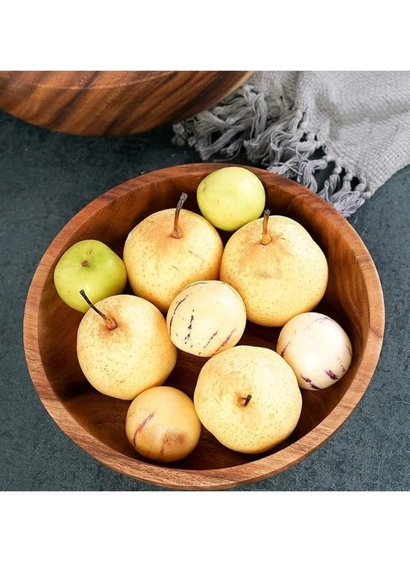 ماركة غير محددة - بولة خشبية للسلطة - Image 1