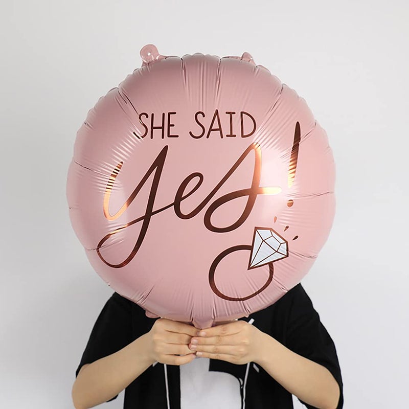 Delphinus Diamond Ring Foil Balloon Set, 5pcs Bridal Shower Supplies for Bridal Shower Bride to be Party Wedding Engagement Decoration - Image 4